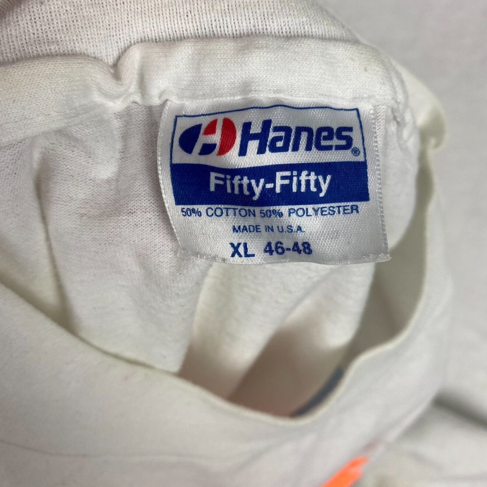 Vintage Hanes 90's Graphic Shirt Nasa Colorful Adult Extra Large Short Sleeve - Picture 14 of 15